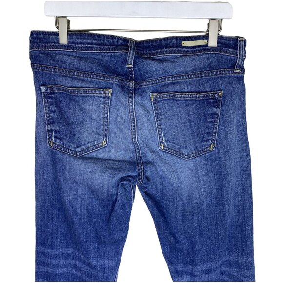 Anthropologie Pilcro Medium Wash Slim Straight Blue Jeans, Size 29 - Picture 4 of 10